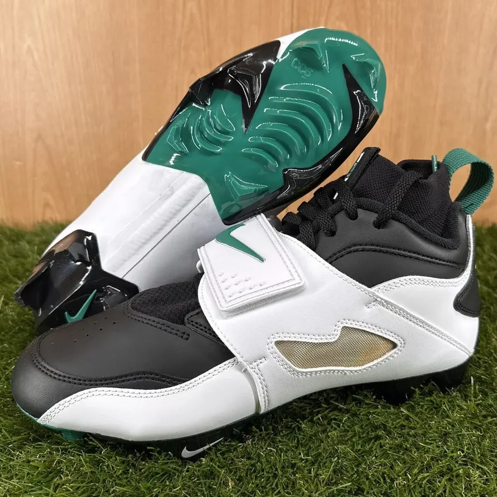 Nike Diamond Turf 93 TD White Green Football Cleats HF5298-102 Mens Sz 8
